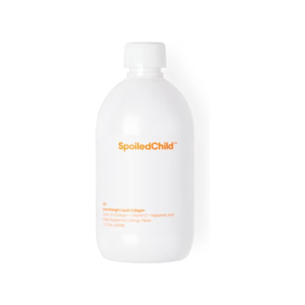 SpoiledChild Collagen Peptides + Vitamin C + Hyaluronic Acid Liquid Collagen Mango Flavor 450 ml (15.2 Fl oz)