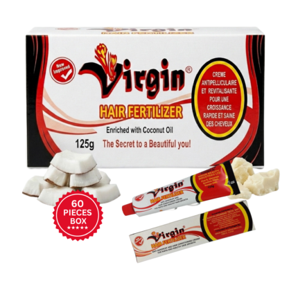 Virgin Hair Fertilizer 125g (Pack of 60 Pcs) – Hair Growth Cream for Strong, Healthy Hair | Anti-Dandruff & Scalp Treatment | Wholesale Box by Tumar Brand